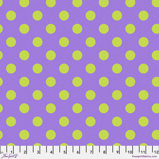 Pom Pom Spot ORCHID Purple True Colors by Tula Pink Sold by the Half Yard