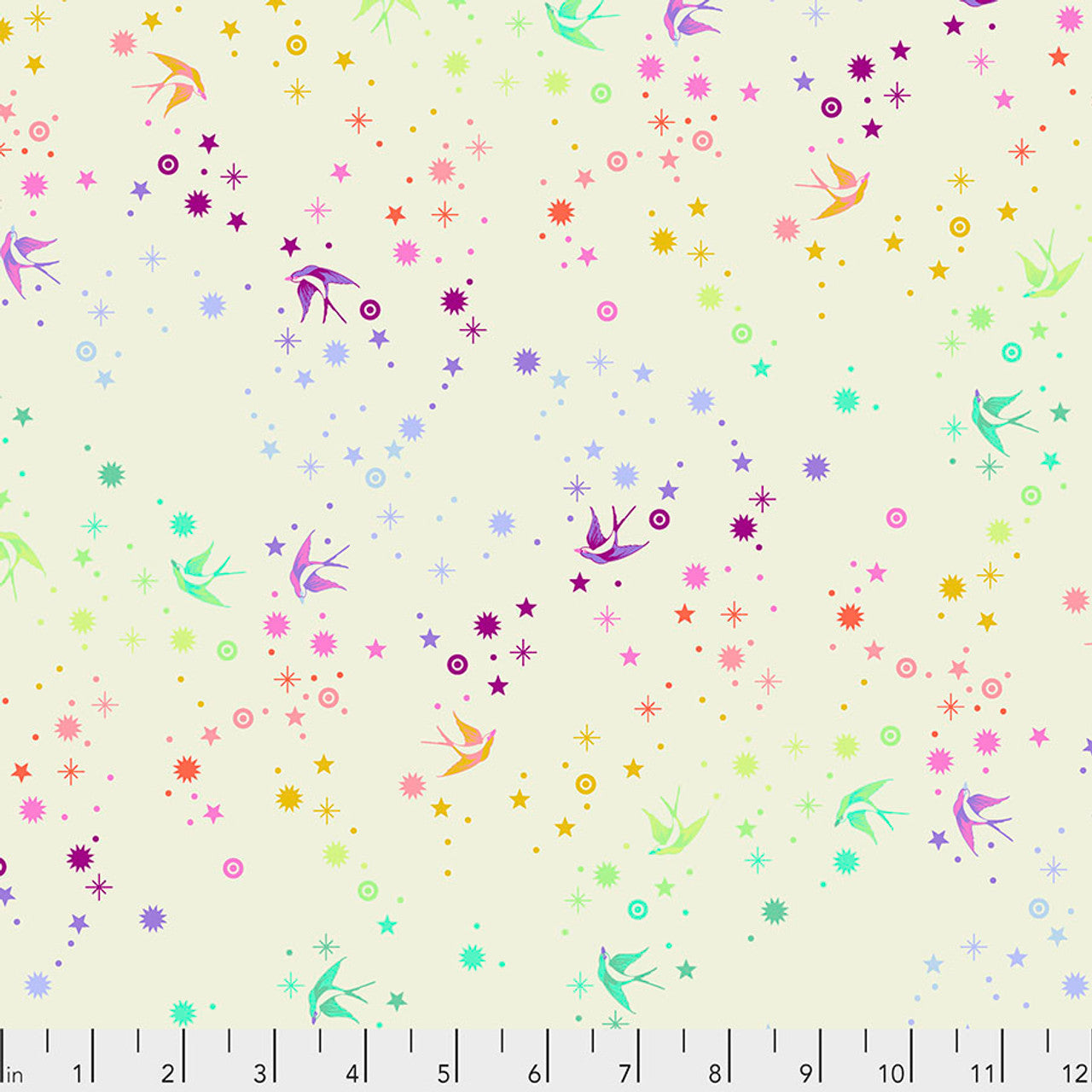 Fairy Dust COTTON CANDY TRUE COLORS by Tula Pink Fabric Sold by the Half Yard