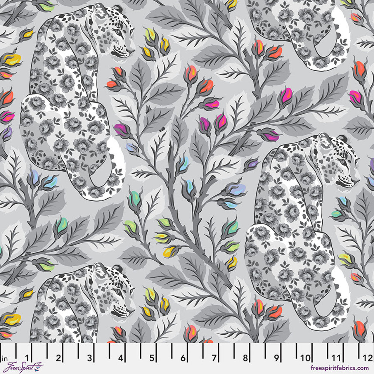 Beautymark FOG GRAYWORK True Colors by Tula Pink Sold by the Half Yard