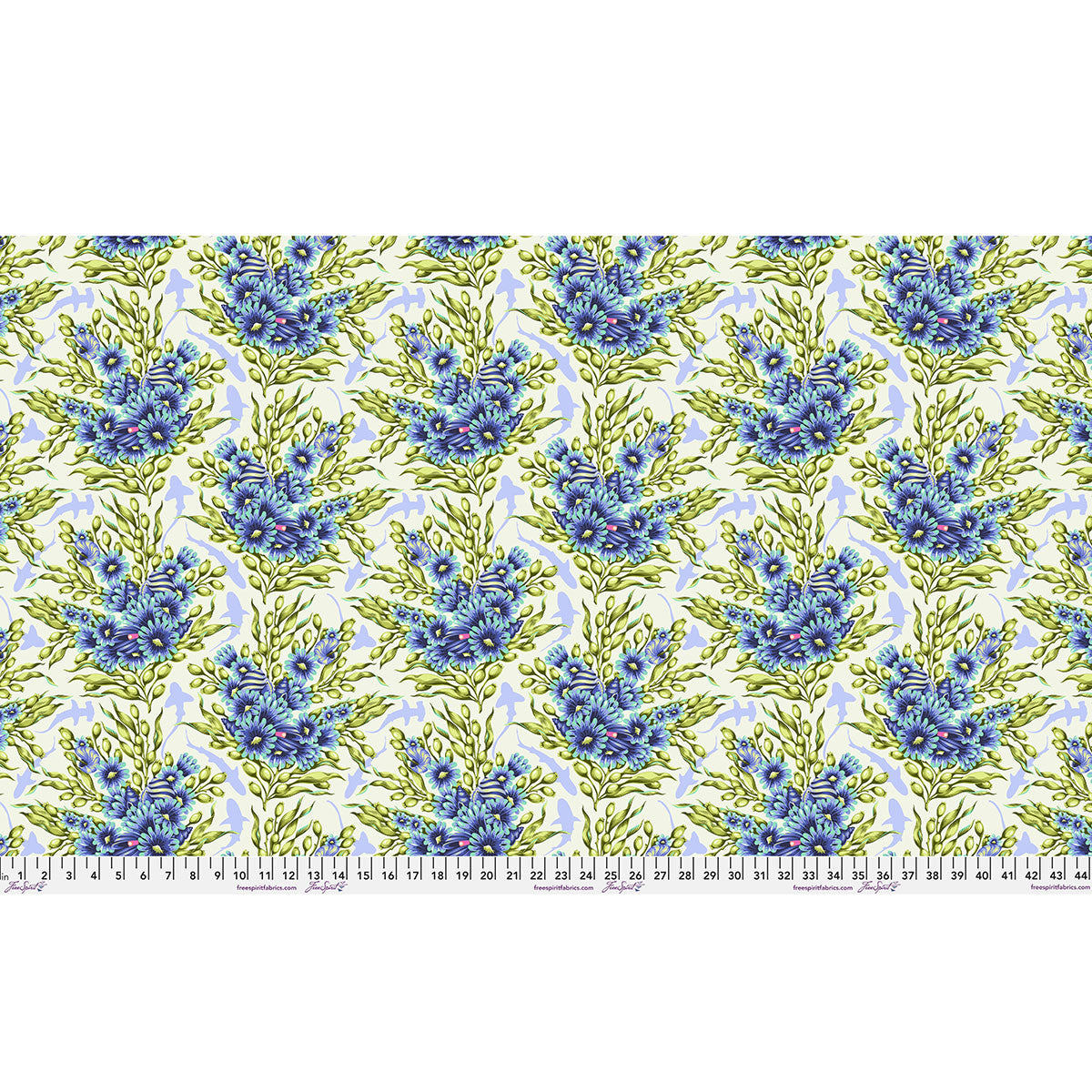 Shadow Sharks MARINE Floral Reef by Tula Pink Sold by the Half Yard