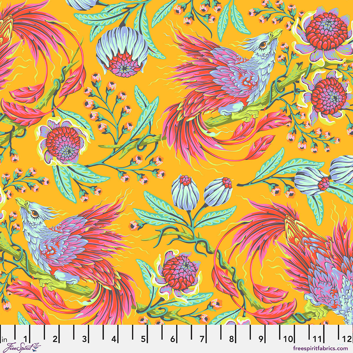 PWTP281.DANDELION Tula Pink Hot Wings Dandelion Legendary Free Spirit Cotton Fabric