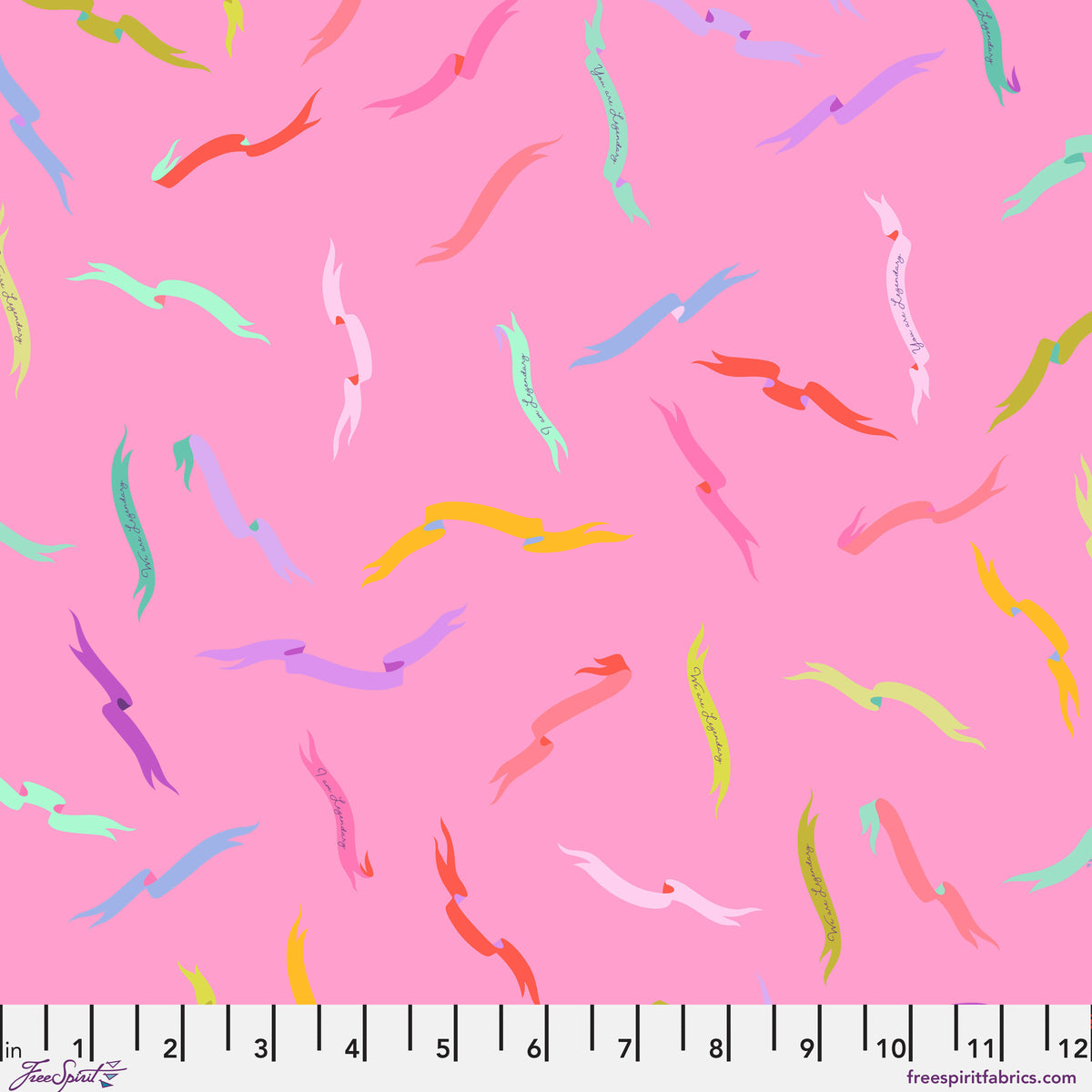 PWTP285.WILDORCHID Tula Pink Gentle Reminder Wildorchid Legendary Free Spirit Cotton Fabric