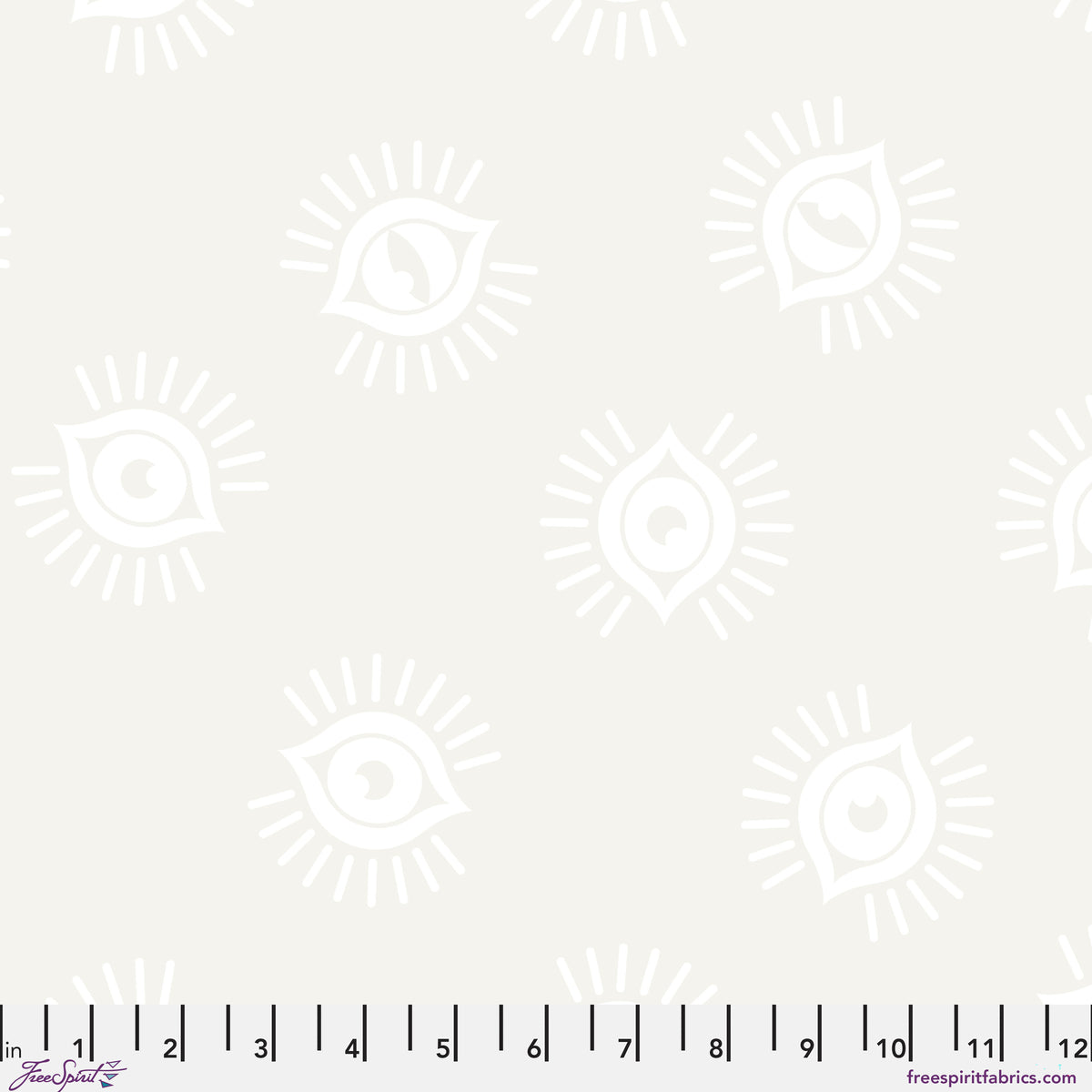 PWTP291.PEARL Tula Pink In Plain Sight Pearl Legendary Free Spirit Cotton Fabric