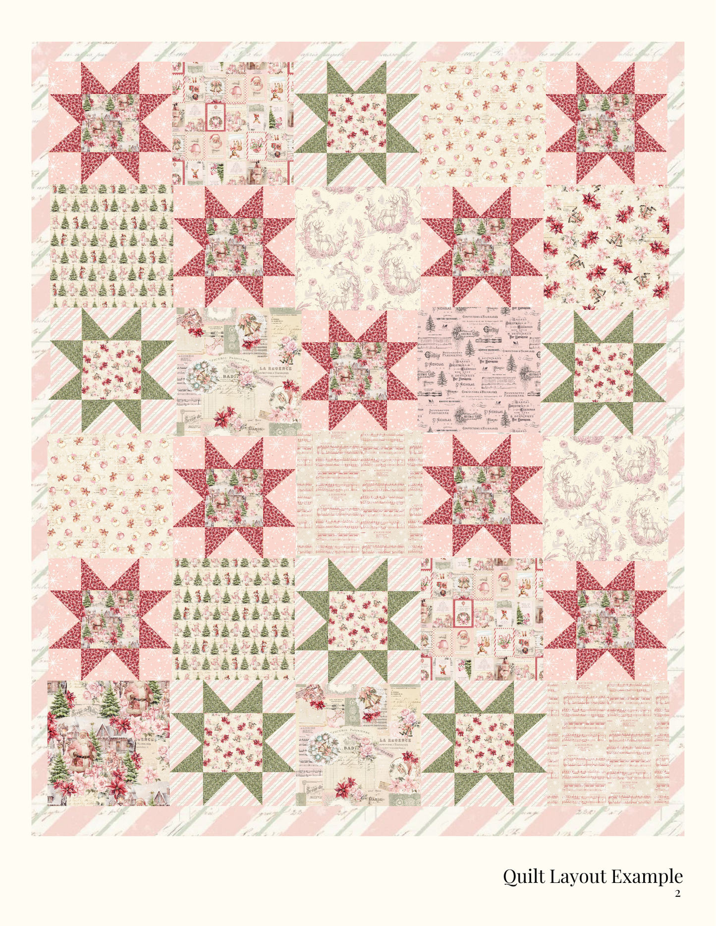 Magic Stars Quilt Pattern Digital PDF Download