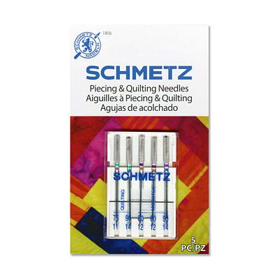 S-1856 Schmetz Piecing & Quilting Needle Combo 5-Pack