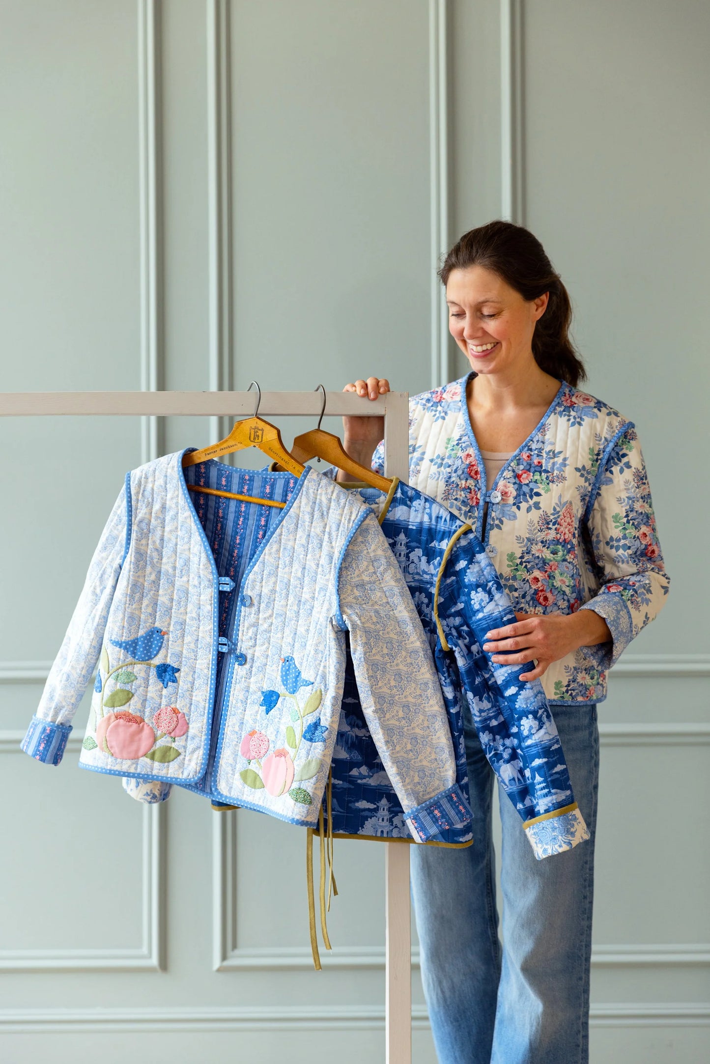 TIL100661 Something Blue - Noel Blue Tilda Fabric Sold by the Half Yard