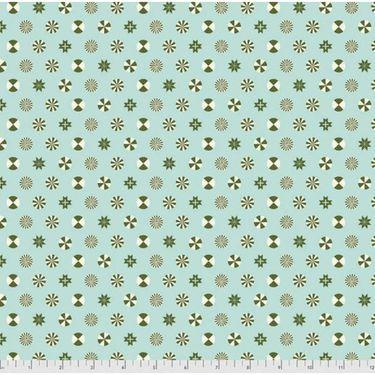 Peppermint Stars Pine Fresh Flannel Holiday Homies by Tula Pink Fabric