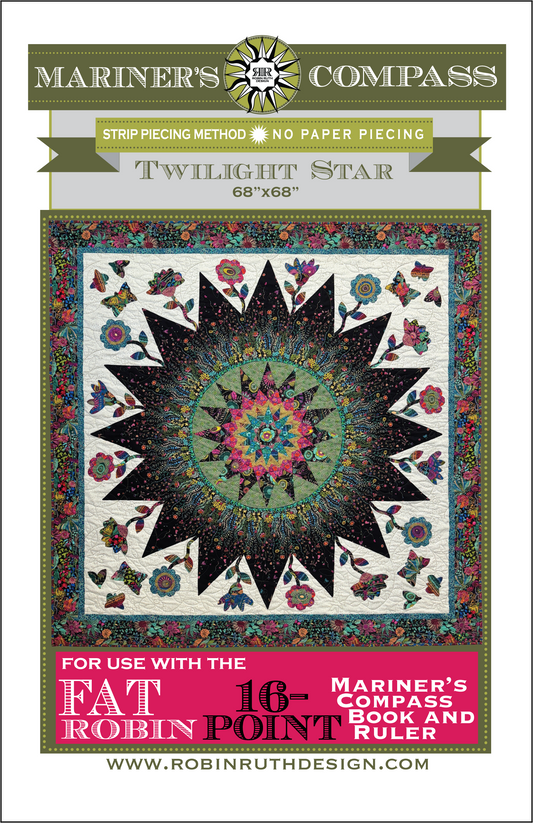 RR252 Twilight Star Fat Robin Quilt Pattern