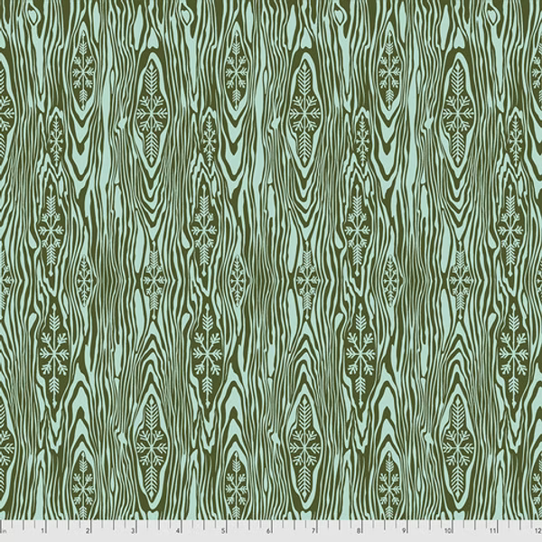Yule Log Pine Fresh Green Flannel Holiday Homies by Tula Pink Fabric
