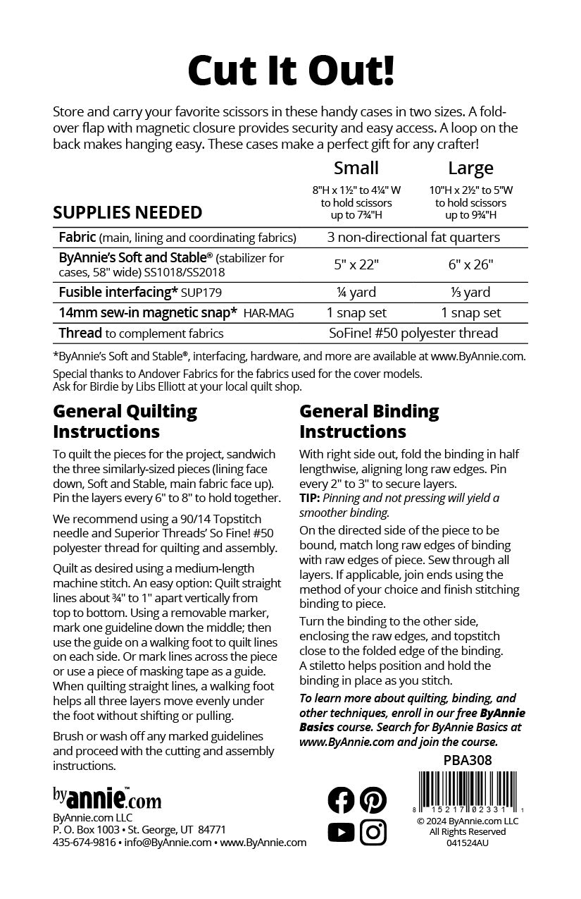 Cut it Out Sewing Pattern By Annie