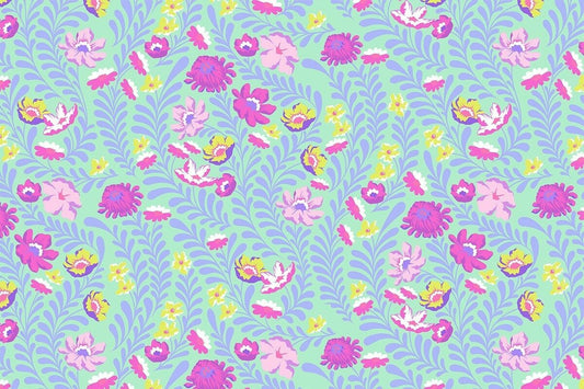 Flowerfield Lunar Pink UNTAMED by Tula Pink Sold by the Half Yard