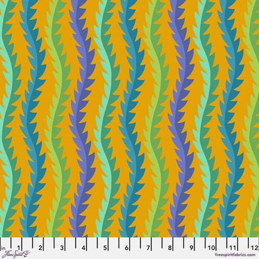 FERN STRIPE Flower Dance by Jane Sassaman Fabric Sold by the Half Yard