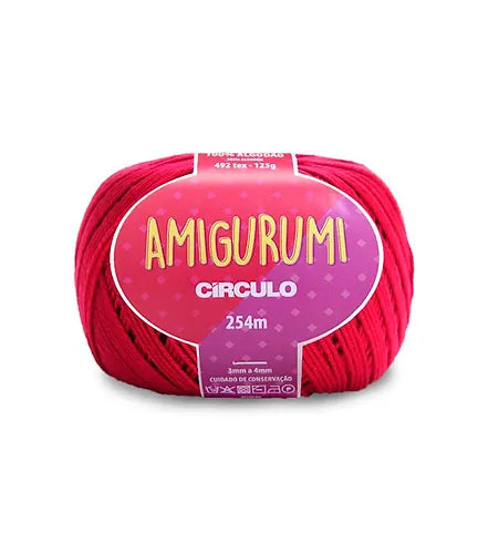 AMIGURUMI Yarn by Circulo Rubi Red (3611)