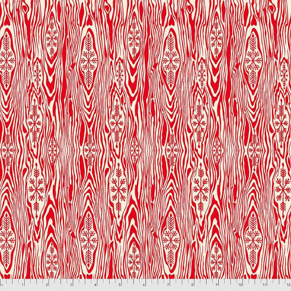Yule Log HollyBerry Red Flannel Holiday Homies by Tula Pink Fabric