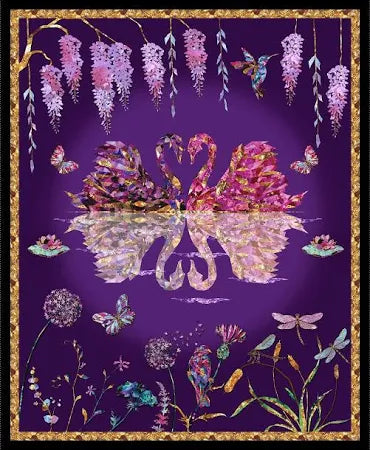 SWAN LAKE Panel Fabric by Blank Quilting sold by the Panel