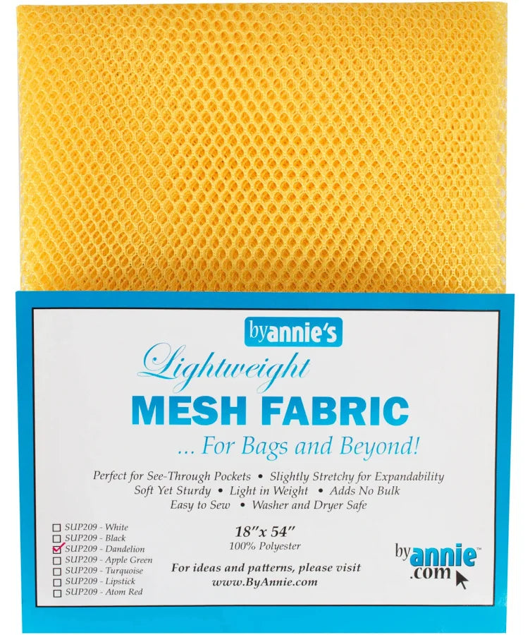 Lightweight Mesh DANDELION 1/2 Yard Package By Annie for Bag Making