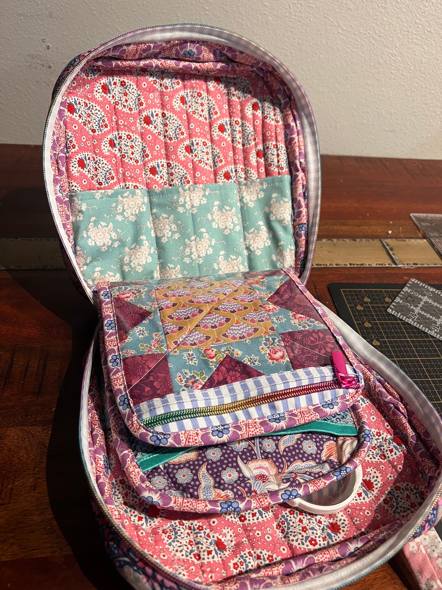 Tilda Whimsical Makeup Needlepoint Bag