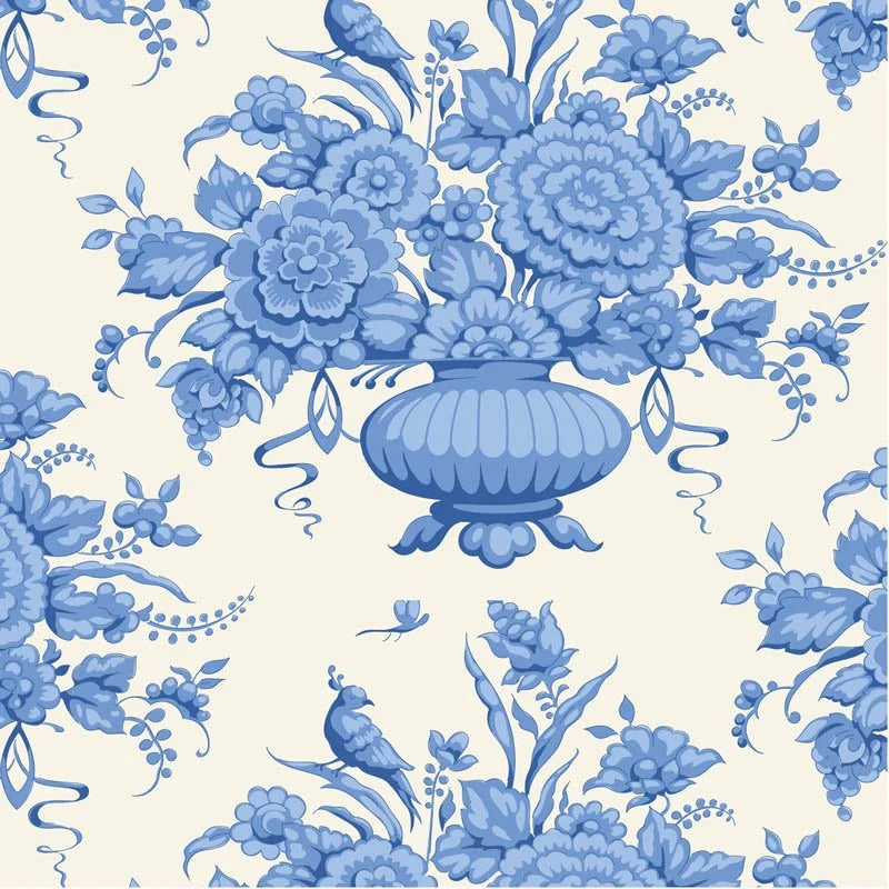 TIL100662 Something Blue - Afina Blue Tilda Fabric Sold by the Half Yard