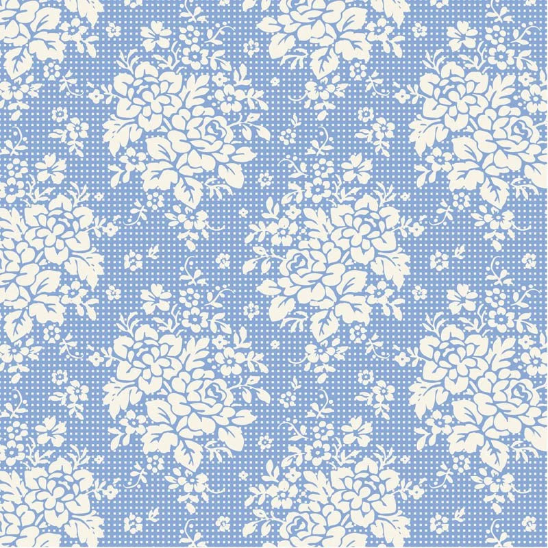 TIL100666 Something Blue - Picknic Sky Tilda Fabric Sold by the Half Yard