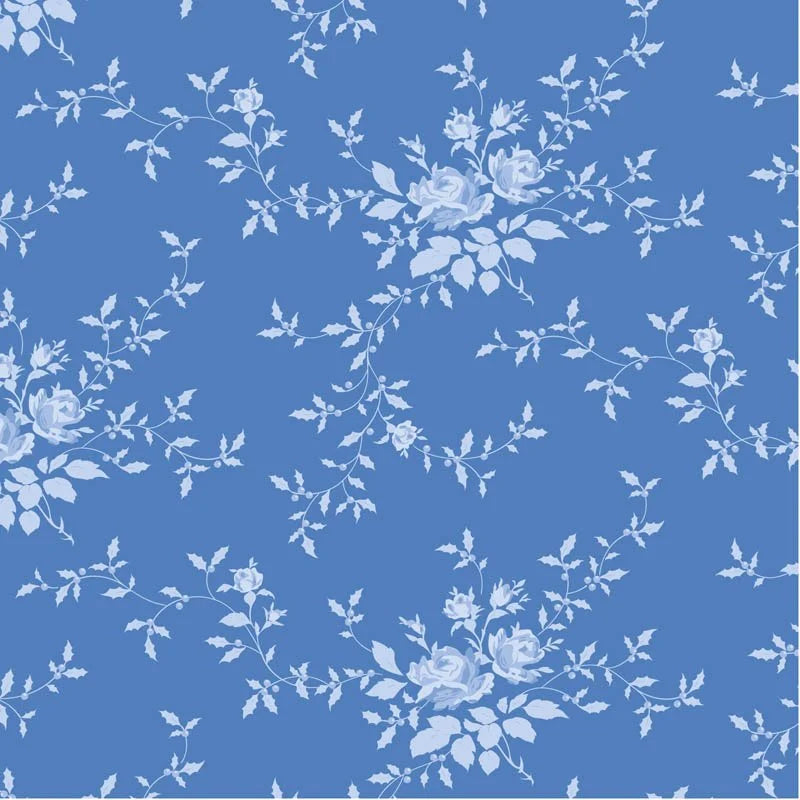 TIL100671 Something Blue - Noel Cornflower Tilda Fabric Sold by the Half Yard