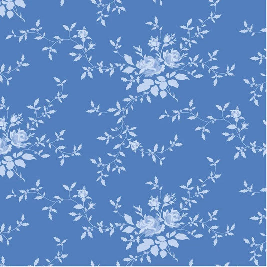 TIL100671 Something Blue - Noel Cornflower Tilda Fabric Sold by the Half Yard