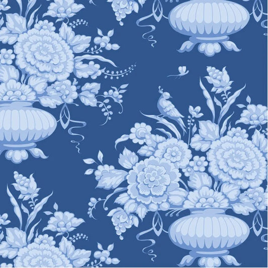 TIL100672 Something Blue - Alfina Denim Tilda Fabric Sold by the Half Yard