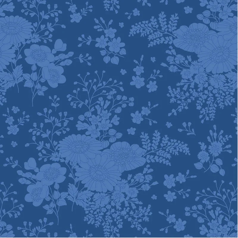 TIL100673 Something Blue - Isolde Night Tilda Fabric Sold by the Half Yard