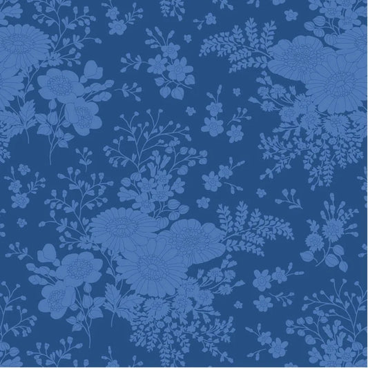 TIL100673 Something Blue - Isolde Night Tilda Fabric Sold by the Half Yard