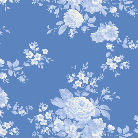 TIL100674 Something Blue - Carol Cornflower Tilda Fabric Sold by the Half Yard