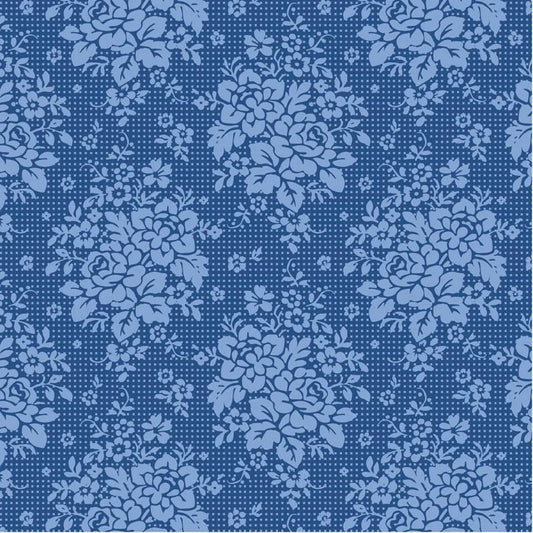 TIL100676 Something Blue - Picknic Denim Tilda Fabric Sold by the Half Yard