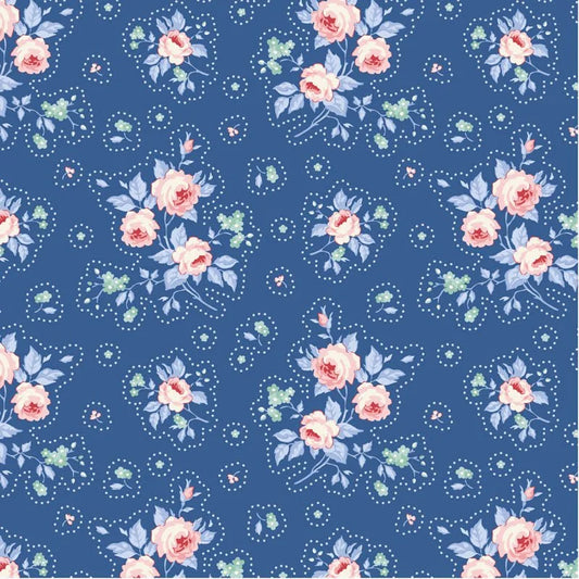 TIL100679 Something Blue - First Kiss Denim Tilda Fabric Sold by the Half Yard