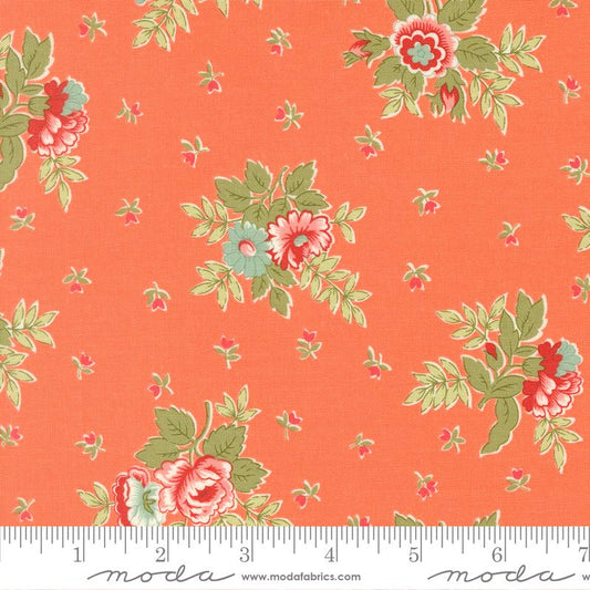 Apricot Candy Coral 3100-20 by Bunny Hill Designs for Moda Sold by the Half Yard