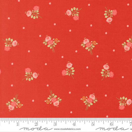 Apricot Candy Rose 3103-19 by Bunny Hill Designs for Moda Sold by the Half Yard