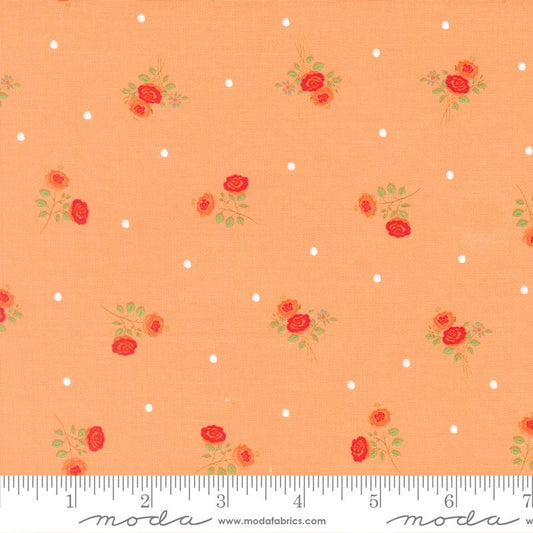 Apricot Candy Peach 3103-21 by Bunny Hill Designs for Moda Sold by the Half Yard