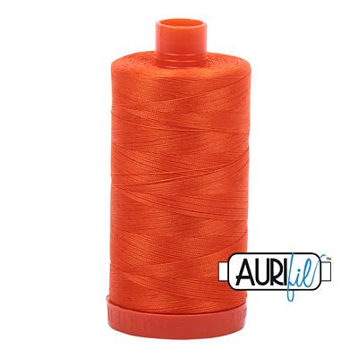 Cotton Mako Thread 50wt 1300m  NEON ORANGE