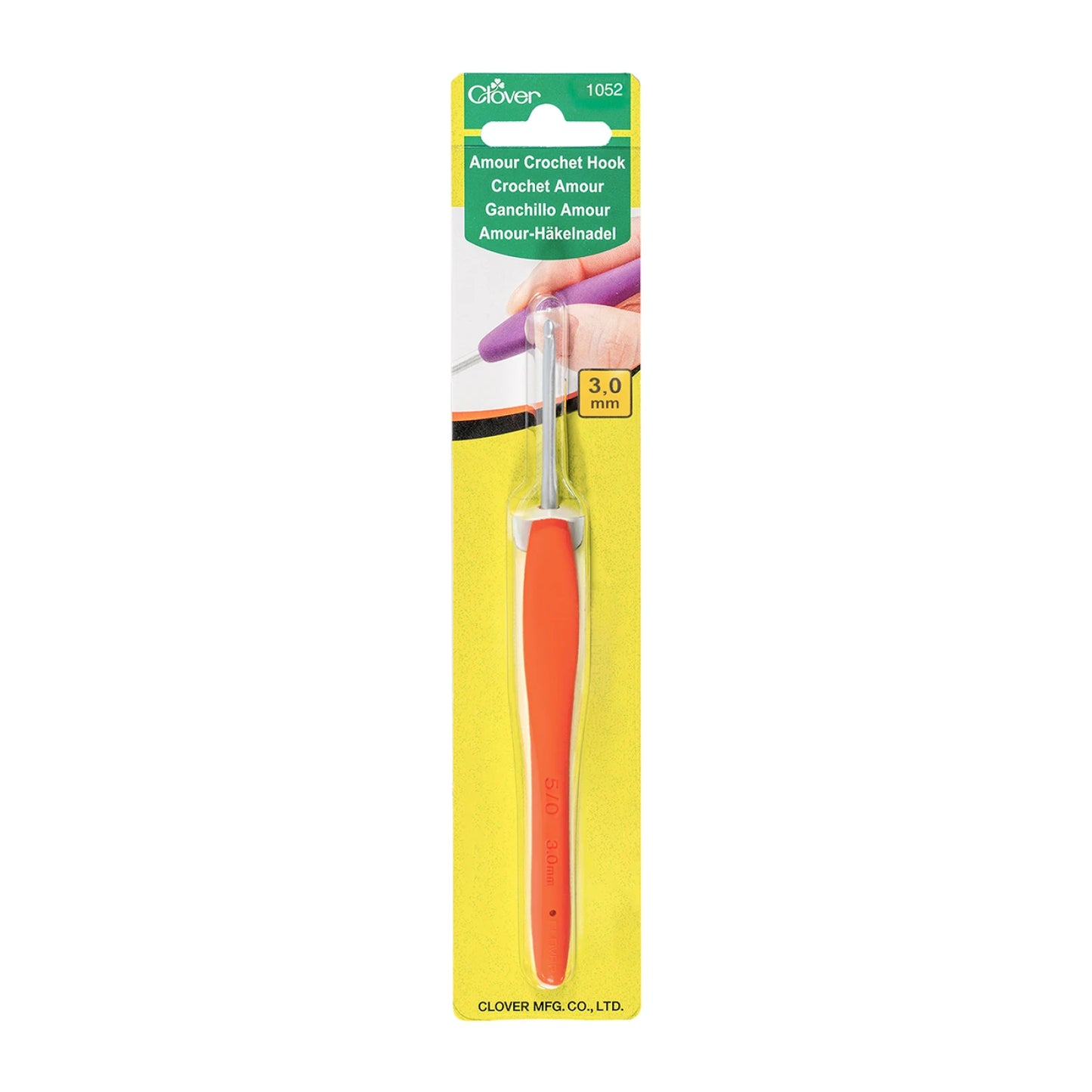 Clover Amour Crochet Hook 5/0  3.00mm 1052CV