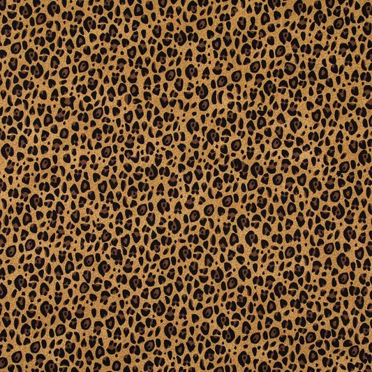 Cheetah Print Cotton Calico Fabric