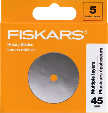 Fiskars 45mm Rotary Blades 5ct # 1065947