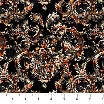 10715-99 Haunted Hollow FLOURISH By Patrick Lose for Northcott Fabrics Sold By the Half Yard