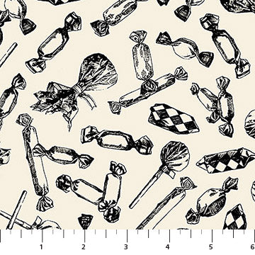 10717-12 Haunted Hollow BEGGARS BOUNTY By Patrick Lose for Northcott Fabrics Sold By the Half Yard