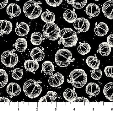 10719-99 Haunted Hollow PUMPKIN TOSS By Patrick Lose for Northcott Fabrics Sold By the Half Yard
