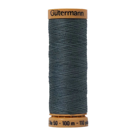 Gutermann Natural Cotton Thread 100m - 7600 Light Slate
