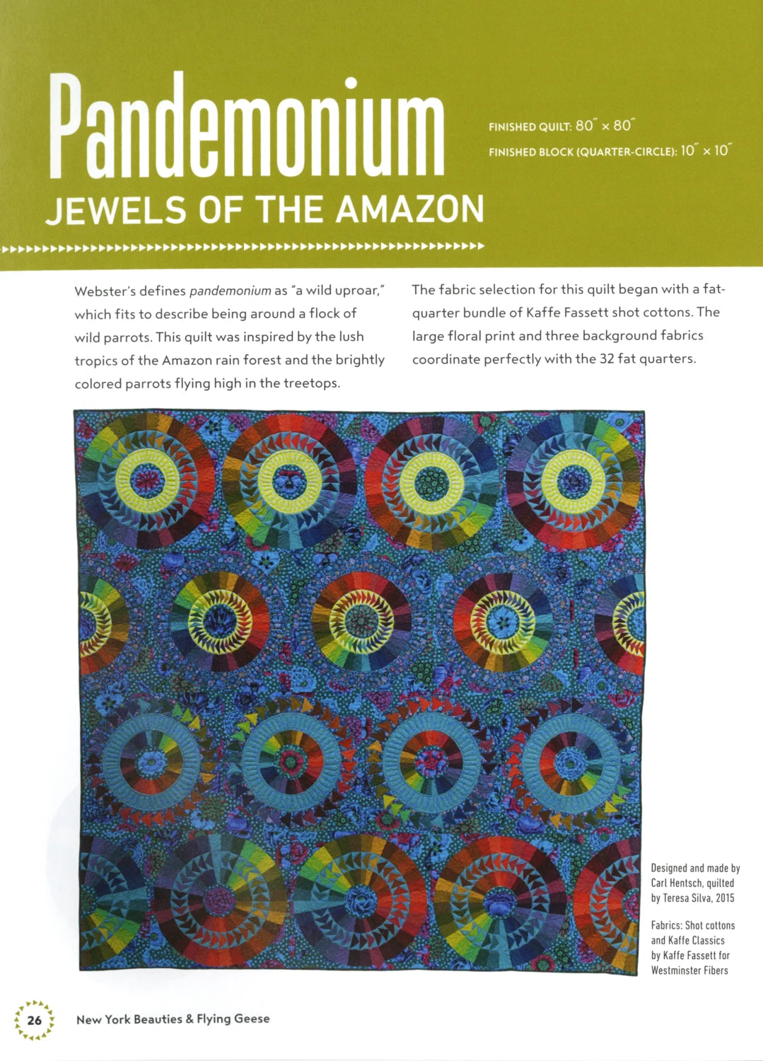 New York Beauties & FLYING GEESE Pattern Book # 11208