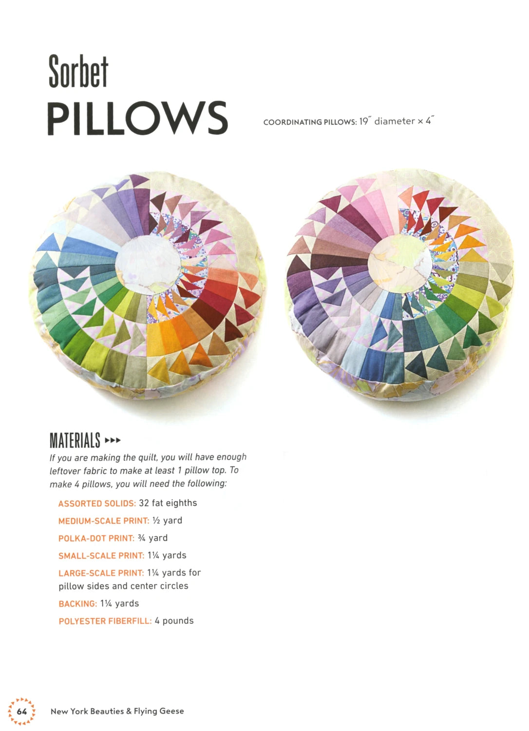 New York Beauties & FLYING GEESE Pattern Book # 11208