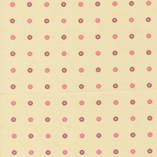 1198711 Sitara Floret Cream Cotton Fabric