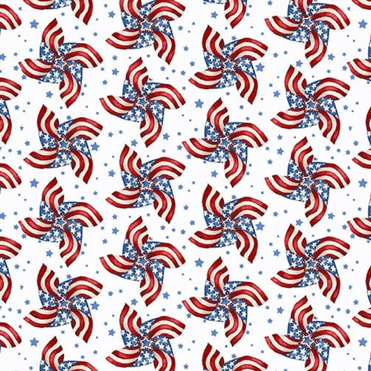 1539-07 Wings of Freedom Pinwheels Fabric for Henry Glass
