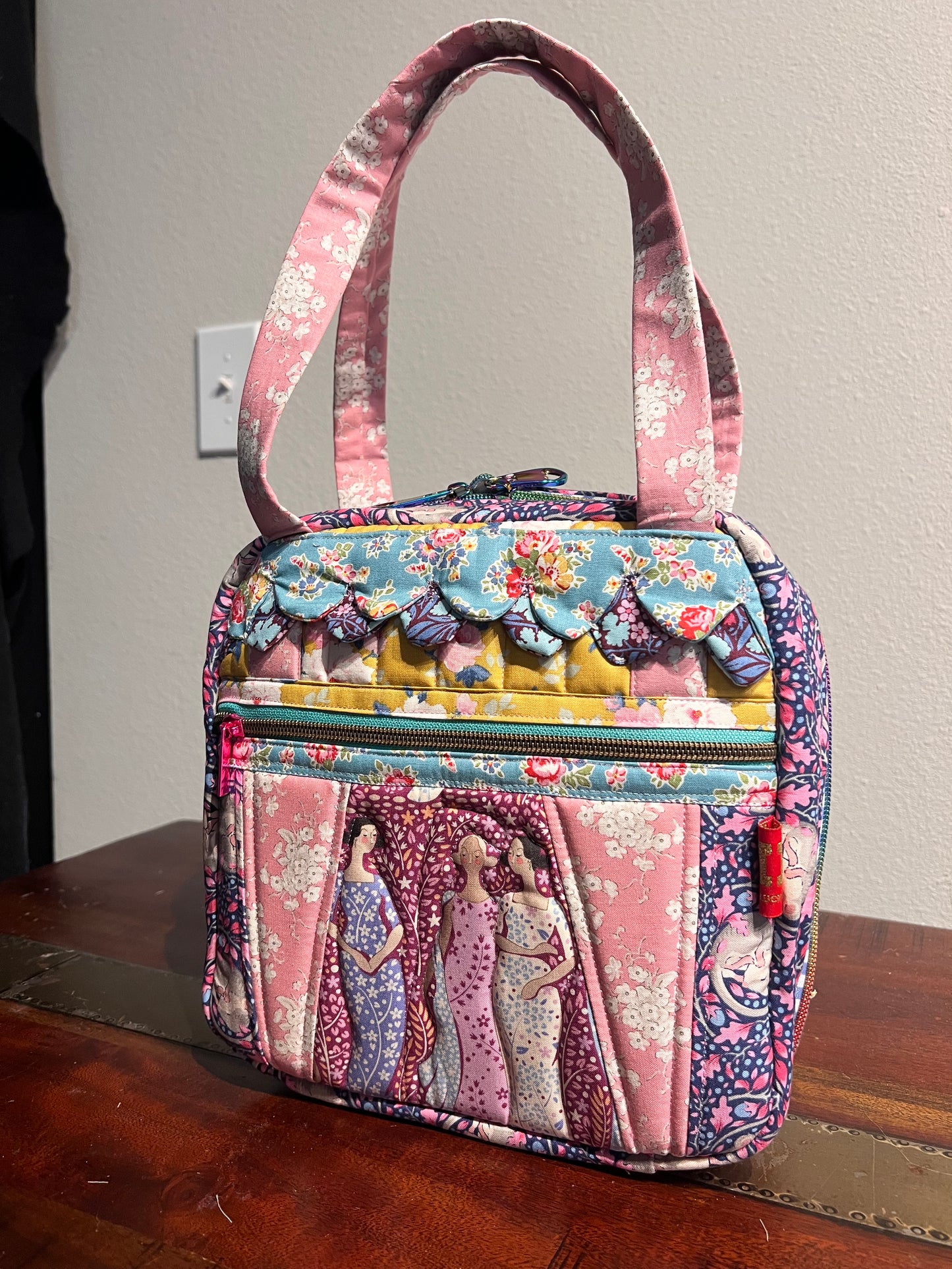 Tilda Whimsical Makeup Needlepoint Bag