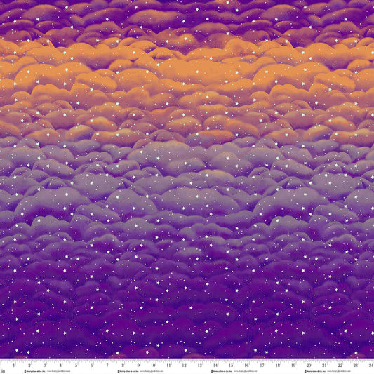 1966G-53 AFTERLIFE PARTY Clouds and Stars by Gail Green for Henry Glass