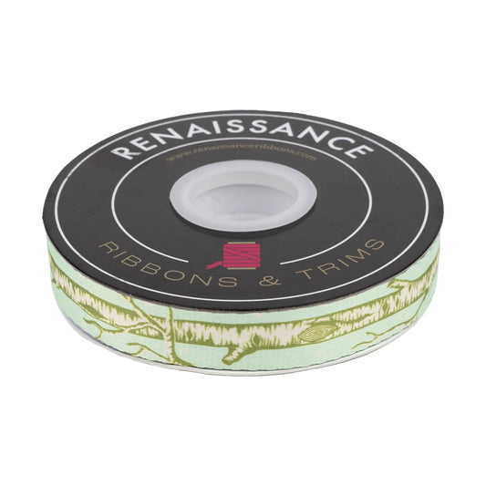 FULL MOON FOREST II - LITTLE TREE WEBBING IN ENCHANTED - 1" WIDTH - BY TULA PINK Ribbon by the yard Renaissance Ribbons (Copy)