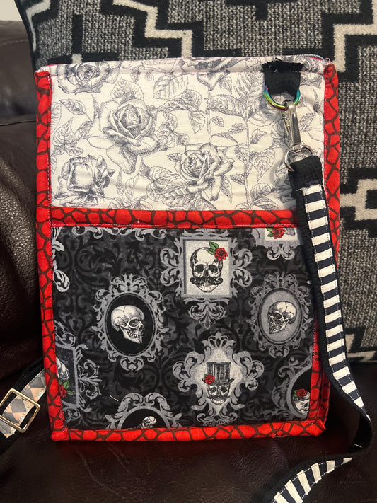 Skull Portrait Cameo Spooky Bag Till Death Do Us Part